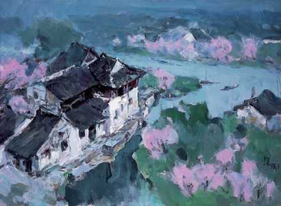 雷坦 1994年作 桃花湾